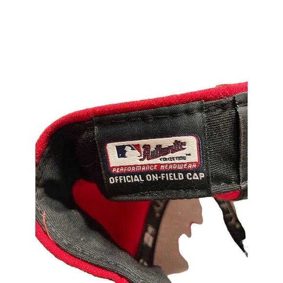 Los Angeles Angels New Era 59Fifty Men's Red Fitted Baseball Hat Size 7 - Picture 8 of 10